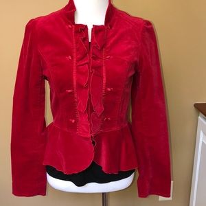 Beautiful red velvet jacket